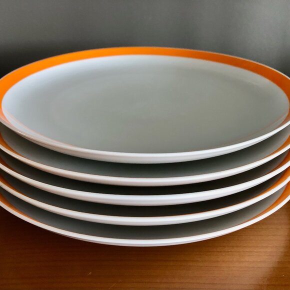 Retro Style Dinner Plate - Mondial Plus Continental by Rosenthal Lot of 5 - Picture 1 of 5